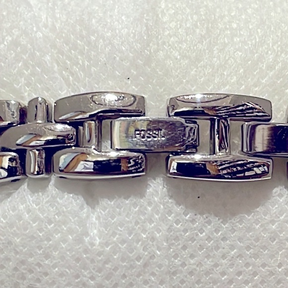 Fossil F2 ES-8823 Stainless Steel Black Dial Ladies Quartz Watch - EUC - Picture 5 of 10